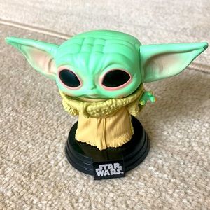 Star Wars Lucas film baby yoda collectible statue. Fun for kids room.